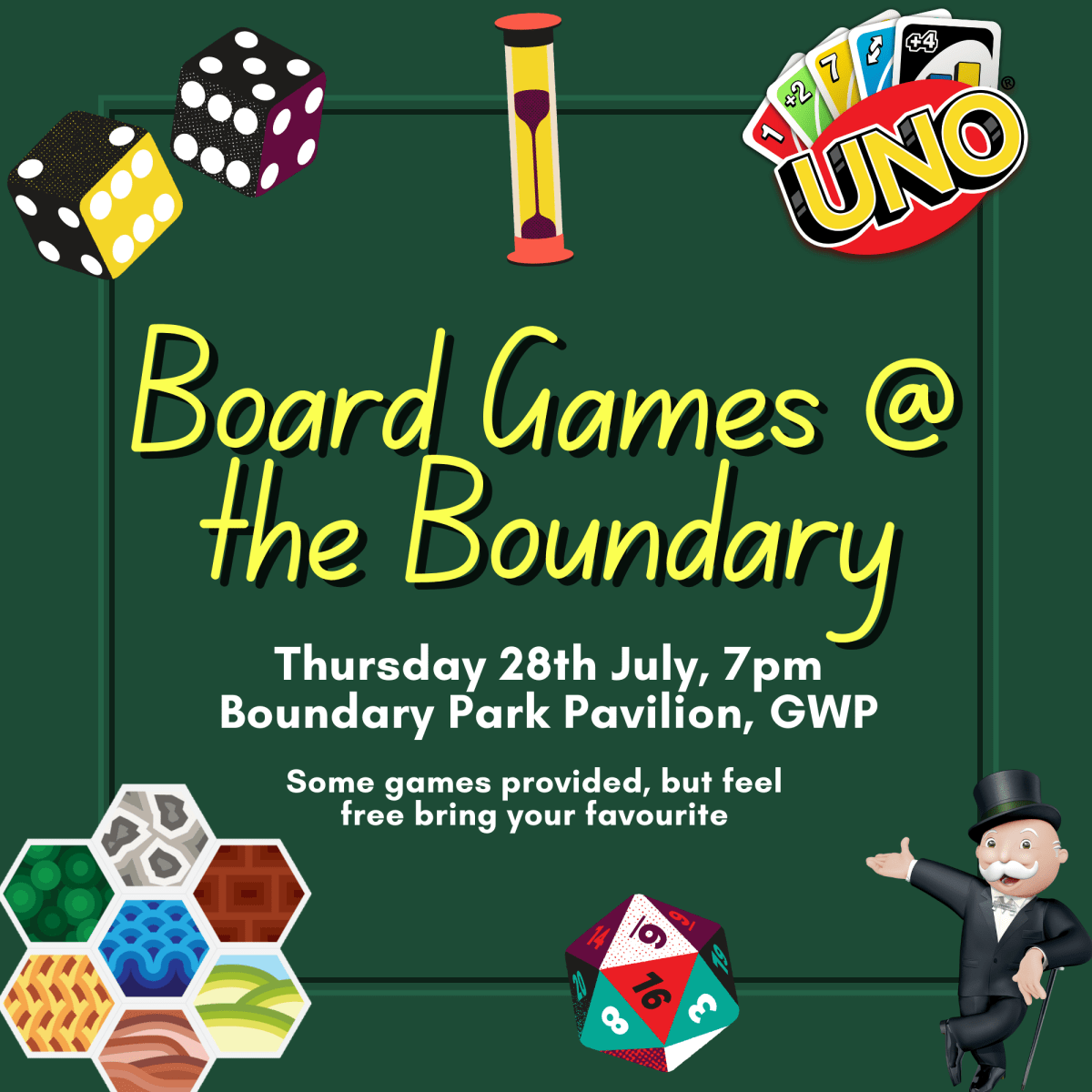 Board Games @ the Boundary, July&nbsp;2022